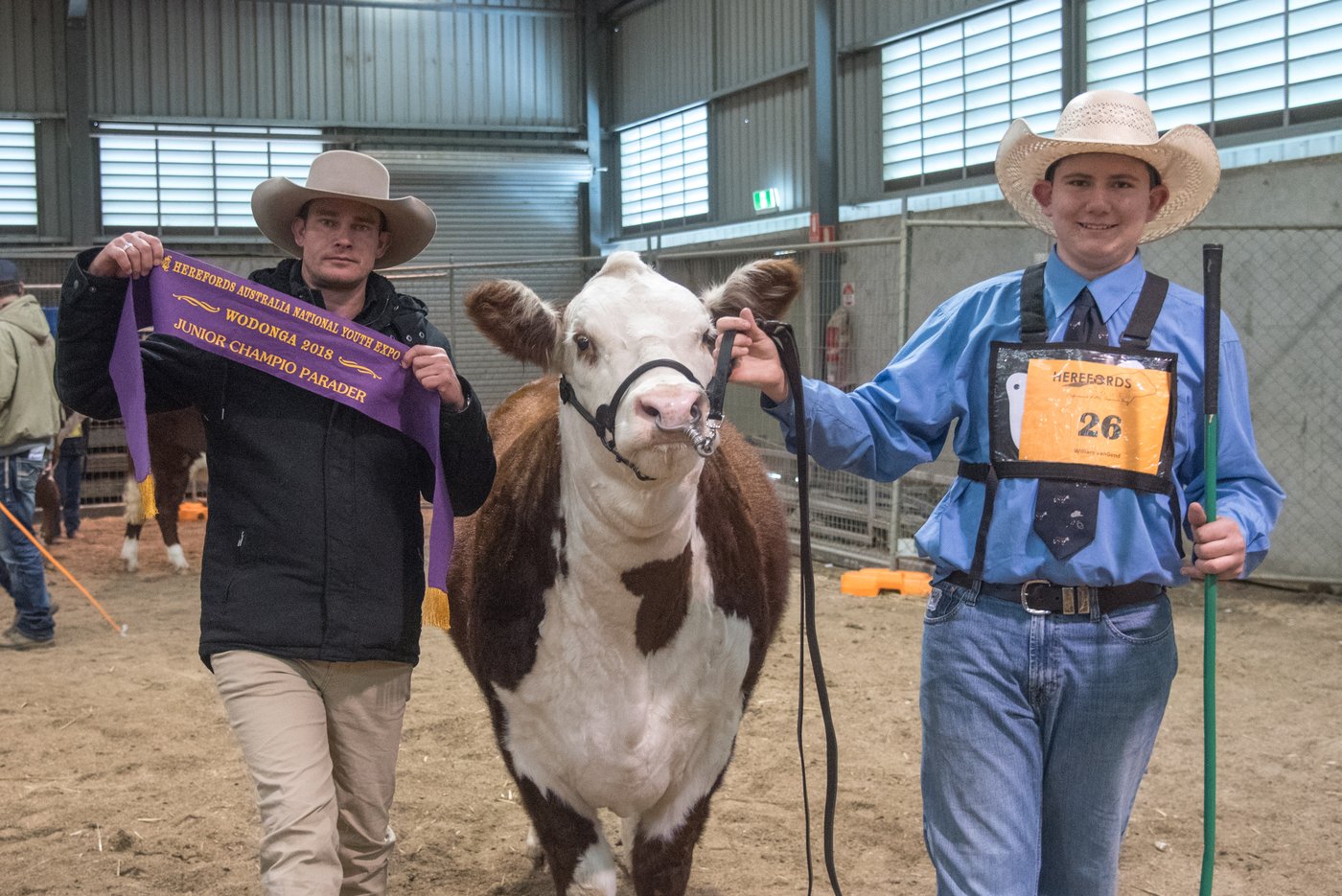 Will Van Gend — Junior Champion Parader, Herefords Australia National Youth Expo, Wodonga 2018